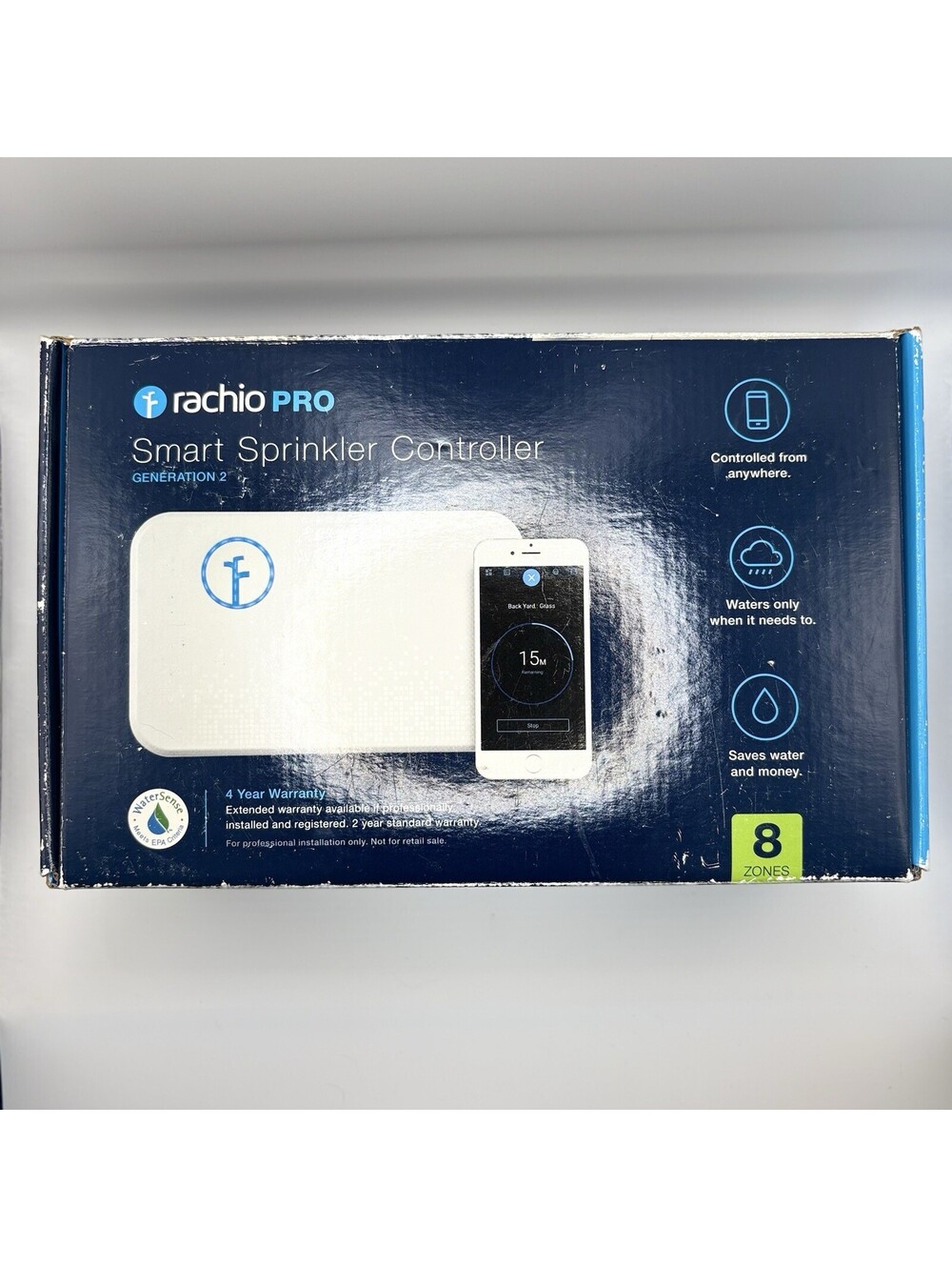 Rachio 8ZULW-B (2nd Generation) 8-Zone Smart Sprinkler Controller